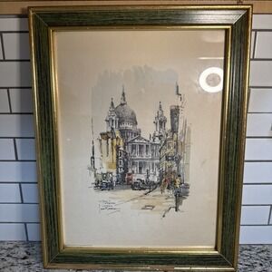 Lot Vtg St.‎ Paul's Cath. Westminster Windsor Castle Jan Korthals Donald Art Co